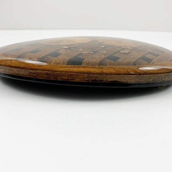 Set of 5 Vintage "Design Gifts International" Resin "Dried Flowers" Trivets. VG! - Picture 11 of 13